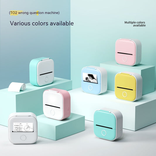 PrintPal™ T02 – Mini Inkless Bluetooth Label & Photo Printer