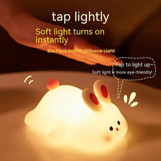 LumiBunny™ Touch Night Light – Soft Silicone LED Lamp