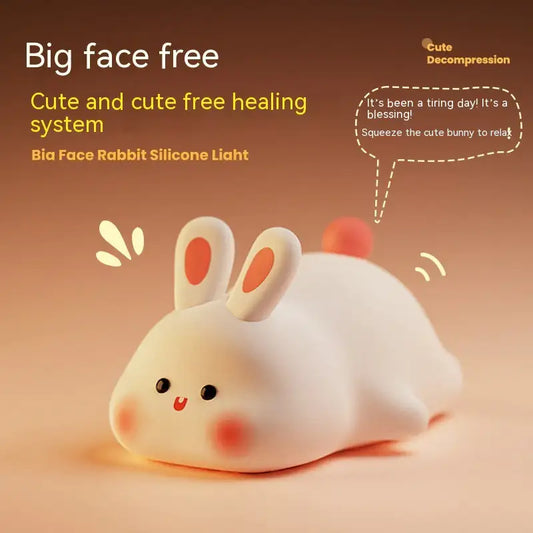 LumiBunny™ Touch Night Light – Soft Silicone LED Lamp