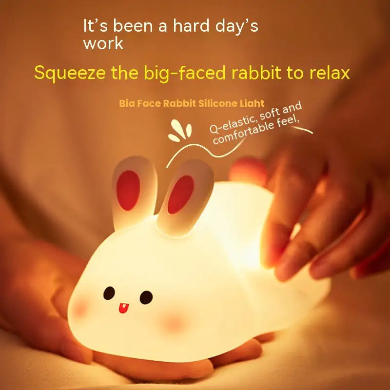 LumiBunny™ Touch Night Light – Soft Silicone LED Lamp