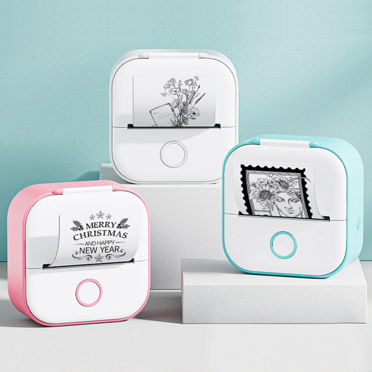 PrintPal™ T02 – Mini Inkless Bluetooth Label & Photo Printer