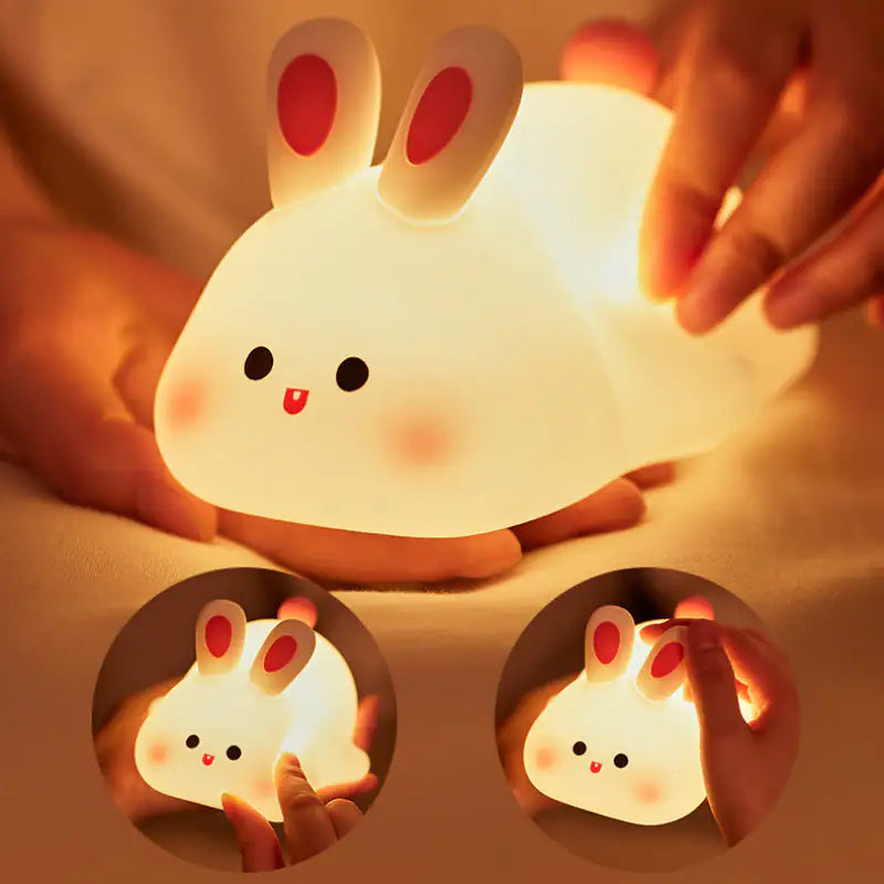 LumiBunny™ Touch Night Light – Soft Silicone LED Lamp