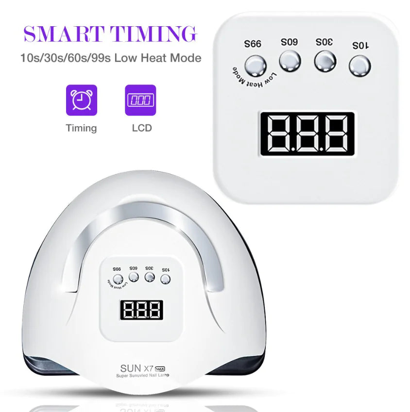 LumiNails™ Pro 220W UV LED Nail Dryer – Fast Gel Curing Lamp